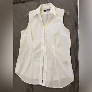 Lauren by Ralph Lauren sleeveless white blouse
